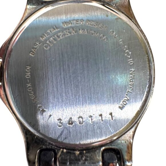 CITIZEN 1010-K09931 CK Two Tone Quartz Analog Ladies Watch NEEDS BATTERY Vintage - Picture 6 of 8